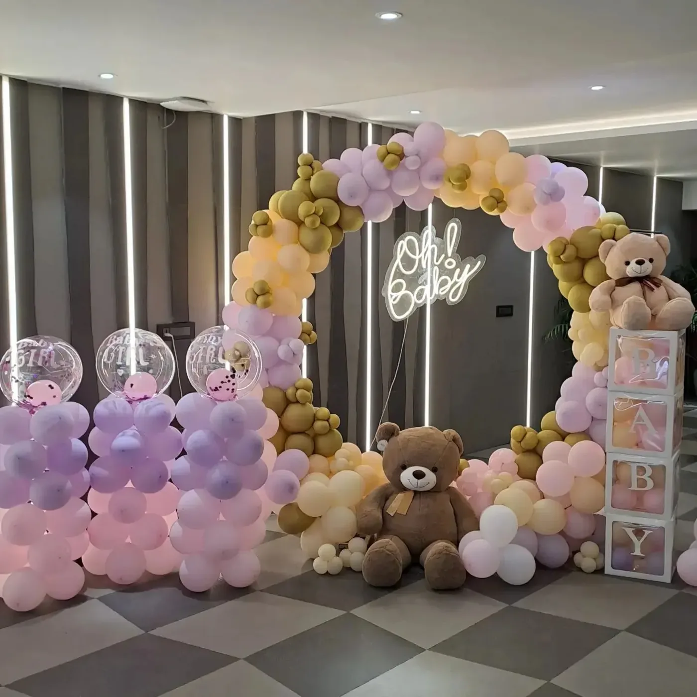 It's a Girl welcome baby decoration at home, Gurugram