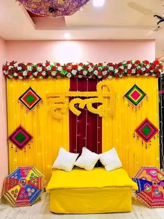 Haldi Ceremony Flower Decoration Gurgaon