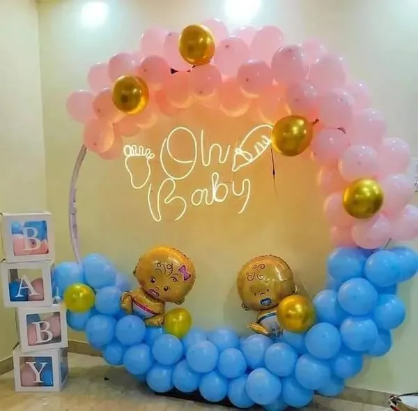 Pastel Theme Oh Baby Decoration Gurugram 07
