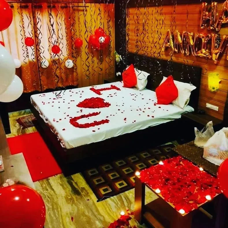 Heart Balloon Ring Setup