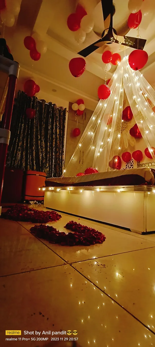 Luxury Room Decor with Neon Light